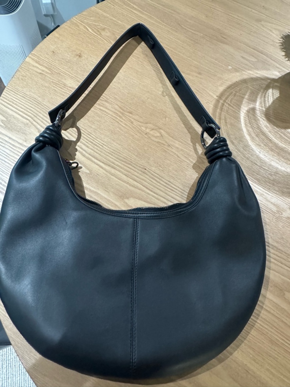 Alf the Label/ dumpling bag black with gunmetal hardware. Excellent condition